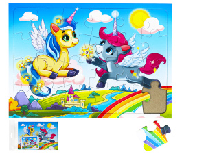 ПАЗЛ-РАМКА. 24 элемента. Чудесные единороги №4 (Арт. П-3182)