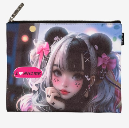 Папка для тетрадей 'deVENTE. I Love Anime' A5 (27x20,5x1 см) на молнии сверху, 8053539