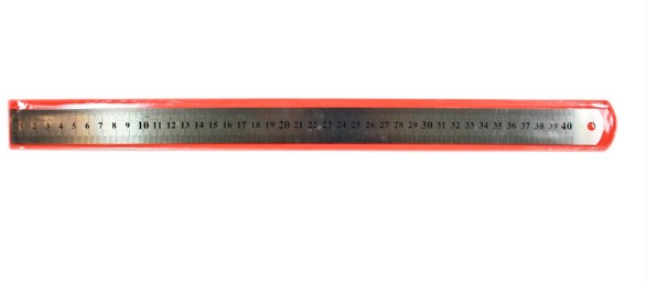 Линейка металлическая 40 см, в чехле, AR-40;МЕТАЛЛ