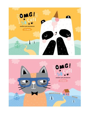 Альбом для рисования 32л., А4, ARTSPACE (ассорти)