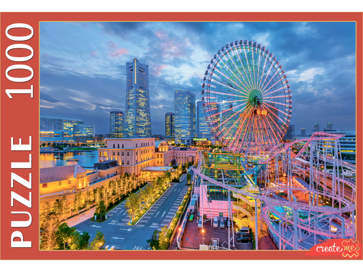 ПАЗЛЫ 1000 элементов. 'ЯПОНИЯ. ВЕЧЕРНЯЯ ЙОКОГАМА', ШТП1000-4298