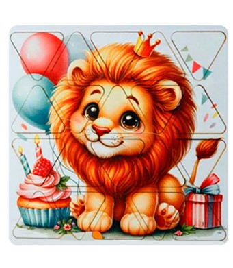 Пазлы малые 'ЛЬВЁНОК', 20х20 см, 4-607-155-19961-8
