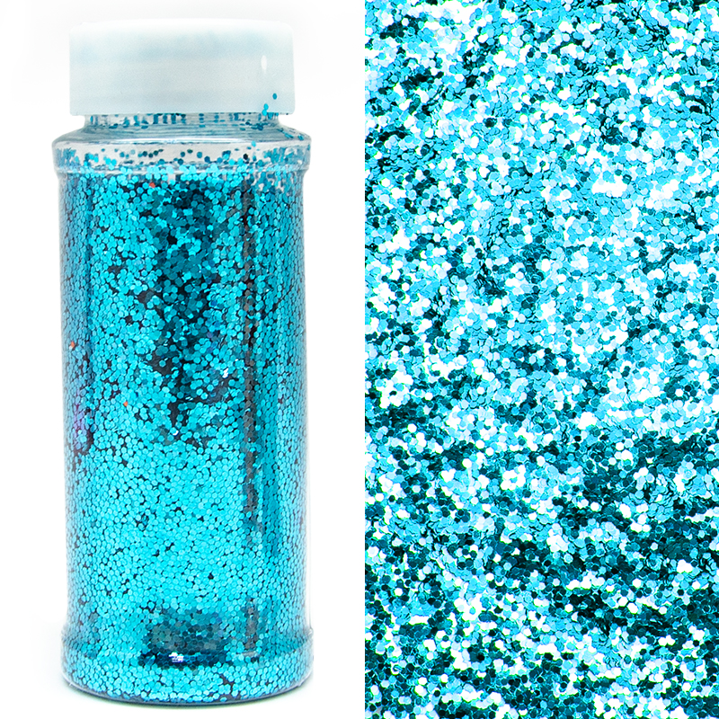 Конфетти в баночке Шестиугольники 'Голубой', Металлик, 90г., 521313