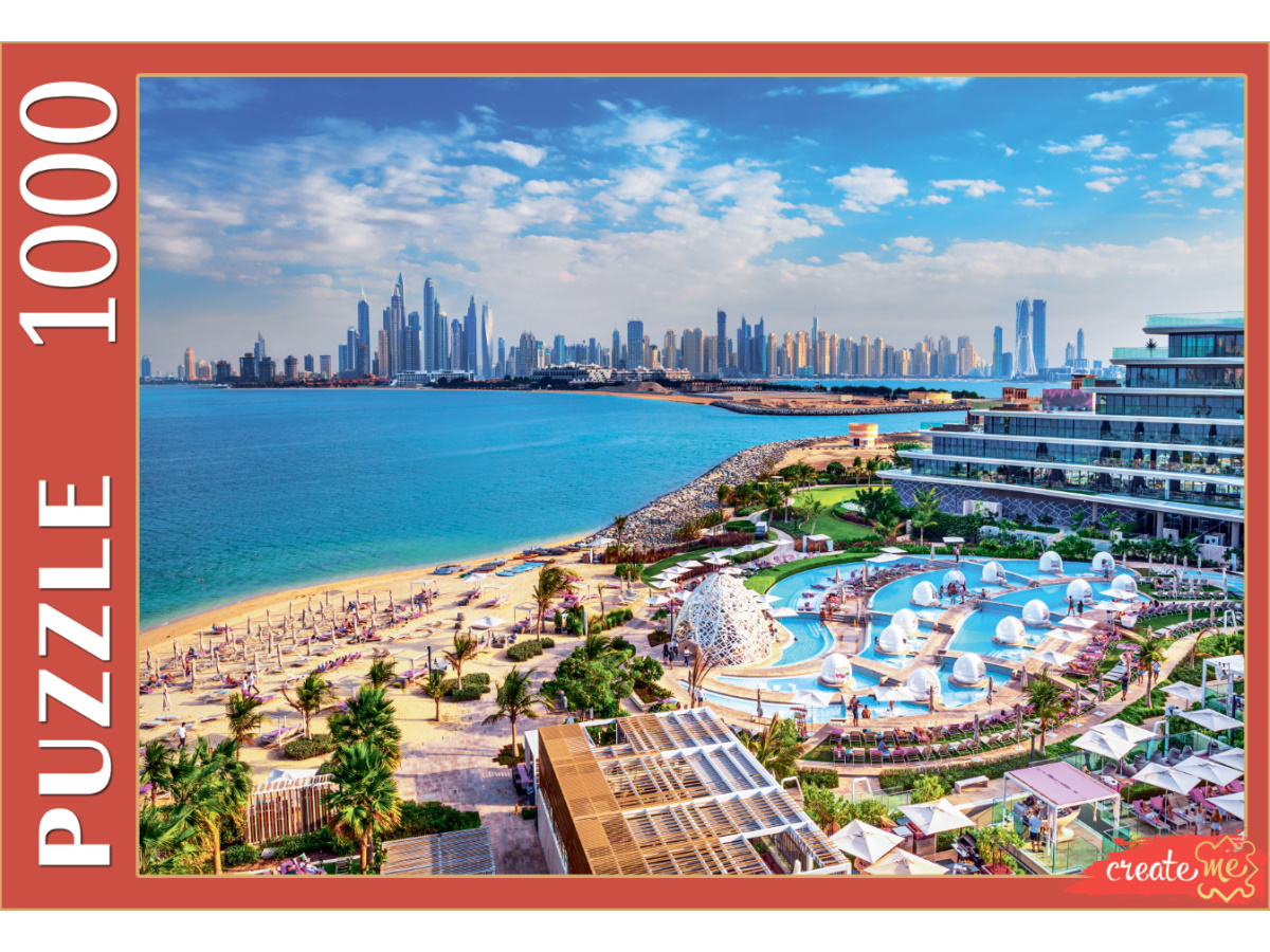 ПАЗЛЫ 1000 элементов. 'ДУБАЙ ПЛЯЖ ДЖУМЕЙРА', ШТП1000-4294