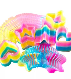 Пружинка-радуга в ассорт. в дисплее уп-12шт в кор,Q234-H60227