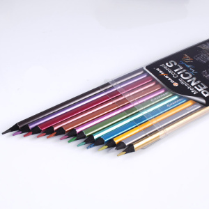 Карандаши 12 цв. "Darvish" металлизированные корпус трёхранный, DV-12317