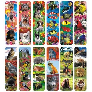 Закладки картонные , дизайн ассорти, 01901;01929;01836